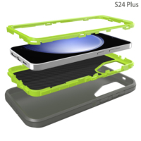 Étui de téléphone robuste et résistant pour Samsung S24 S26, protection antichoc 3 en 1 avec support à clip