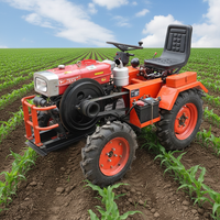 Tracteur agricole chinois CE 18HP 4x4 avec cultivateur à roues, équipement de machinerie agricole