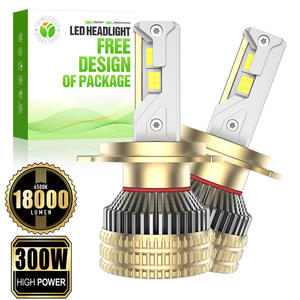 Faros <span class=keywords><strong>LED</strong></span> H4 A11 de Alto Rendimiento con Cuatro Lámparas de Cobre, 300W, 18000Lm, 6500K, 12-24V para Vehículos Todoterreno y Flotas de Expedición <span class=keywords><strong>4x4</strong></span> - Product Image 1