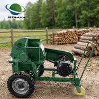 Máquina Móvil para Producción de Sustrato de Aserrín para Cultivo de Hongos, para Sitios Agrícolas y Forestales, Diésel Opcional, Tamaño de Aserrín Ajustable
