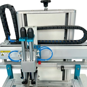 Máquina de serigrafía de regla semiautomática de tocadiscos de cuatro estaciones personalizada de fábrica para máquina de serigrafía plana de plástico - Product Image 3