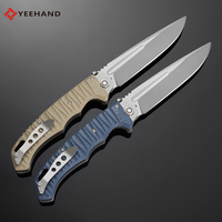 Couteau de survie tactique pliable EDC Yeehand OEM personnalisable avec lame en acier 5CR15 et manche en ABS pour le camping en plein air