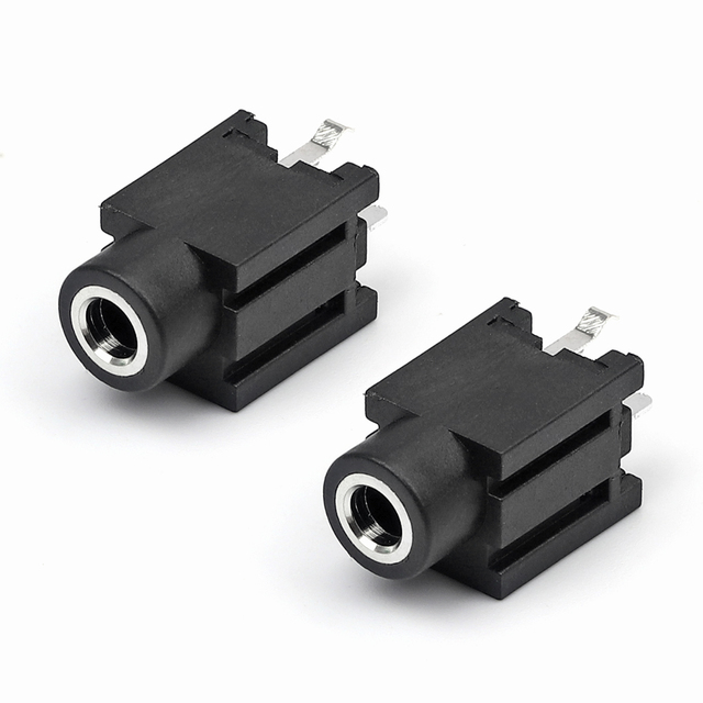 5 Pin Smd Smt 3.5mm Headphone Offset Type Stereo Audio Jack 1/4" 6.35mm 5P Stereo Jack Socket