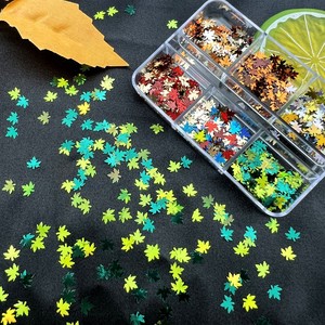 Lentejuelas Holográficas de Aluminio para Uñas, Hojuelas Decorativas 3D, Pegatinas Brillantes, Herramienta de Plástico para Decoración de Uñas en Salón de Manicura - Product Image 3