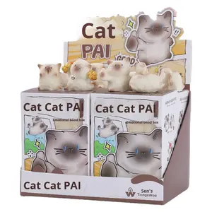 YD TOYS Creativo Adorabile Gatto Cartoon, Decorazione da Scrivania in Vetro, Ornamento Regalo, Scatola Misteriosa Emozionale PAI, Vendita all'Ingrosso - Product Image 5