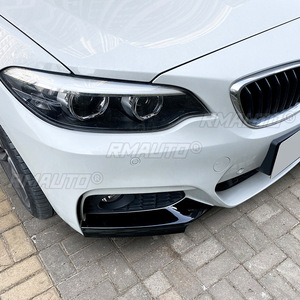 ลิ้นกันชนหน้าสีดำเงา สปอยเลอร์ดิฟฟิวเซอร์ ชุดแต่งสำหรับ BMW ซีรีส์ 2 F22 F23 M Sport ปี 2015-2019 - Product Image 6