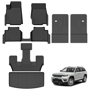 Tapis de coffre de voiture Tpe pour <span class=keywords><strong>Grand</strong></span> Cherokee L 6Seat 7Seat 2021-2025 Tapis de sol - Product Image 1