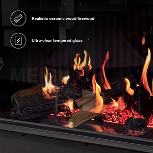 Lámpara Inteligente Moderna MEISU.CH con Pantalla <span class=keywords><strong>LED</strong></span> Integrada, <span class=keywords><strong>Efecto</strong></span> 3D y <span class=keywords><strong>Chimenea</strong></span> Eléctrica Holográfica de Inserción Vertical - Product Image 4
