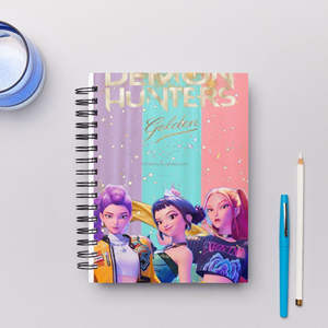 Vente flash : Carnet d'étude portable à spirales <span class=keywords><strong>de</strong></span> format A5 pour étudiants, avec personnage <span class=keywords><strong>de</strong></span> Kpop Demon Hunter, Rumi Mira, dessin animé - Product Image 5