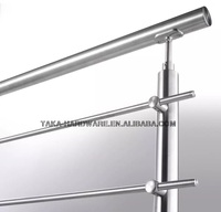 Support de tube de rampe d'escalier en acier inoxydable pour main courante et barre de rampe