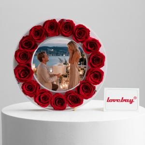 Rose Eterne Lovebay per San Valentino e Festa della Mamma, Rose Conservate all'Ingrosso in Acrilico, Fiori Misti Conservati per Decorazioni Domestiche - Product Image 2