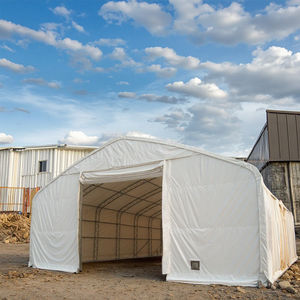 Tente d'atelier industrielle en PVC avec auvent à cadre en acier étanche pour garages de voitures et entrepôts Application extérieure - Product Image 1