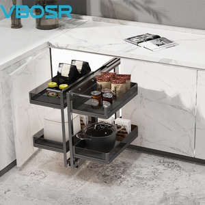 Cesta extraíble <span class=keywords><strong>de</strong></span> aluminio Vbosr para cajones <span class=keywords><strong>de</strong></span> <span class=keywords><strong>cocina</strong></span>, cierre suave, esquina mágica para despensa <span class=keywords><strong>de</strong></span> gabinete <span class=keywords><strong>de</strong></span> <span class=keywords><strong>cocina</strong></span> - Product Image 2
