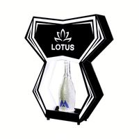 Support de bouteille lumineux en acrylique TDP pour bar de boîte de nuit, présentoir LED pour spiritueux, bière, vin, whisky