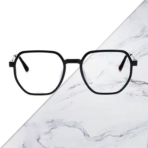 Шестигранные Женские оправы для очков TR90, прозрачные очки по рецепту, женские компьютерные очки, винтажные очки, Прямая поставка с фабрики