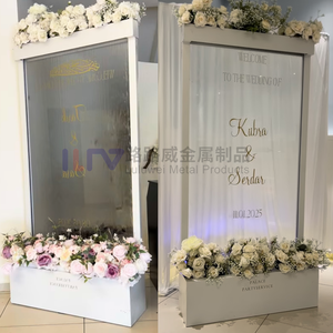 फ्रीस्टैंडिंग एलईडी रेन वॉटरफॉल स्टेनलेस स्टील पैनल वॉटर फीचर वॉल फाउंटेन - Product Image 4