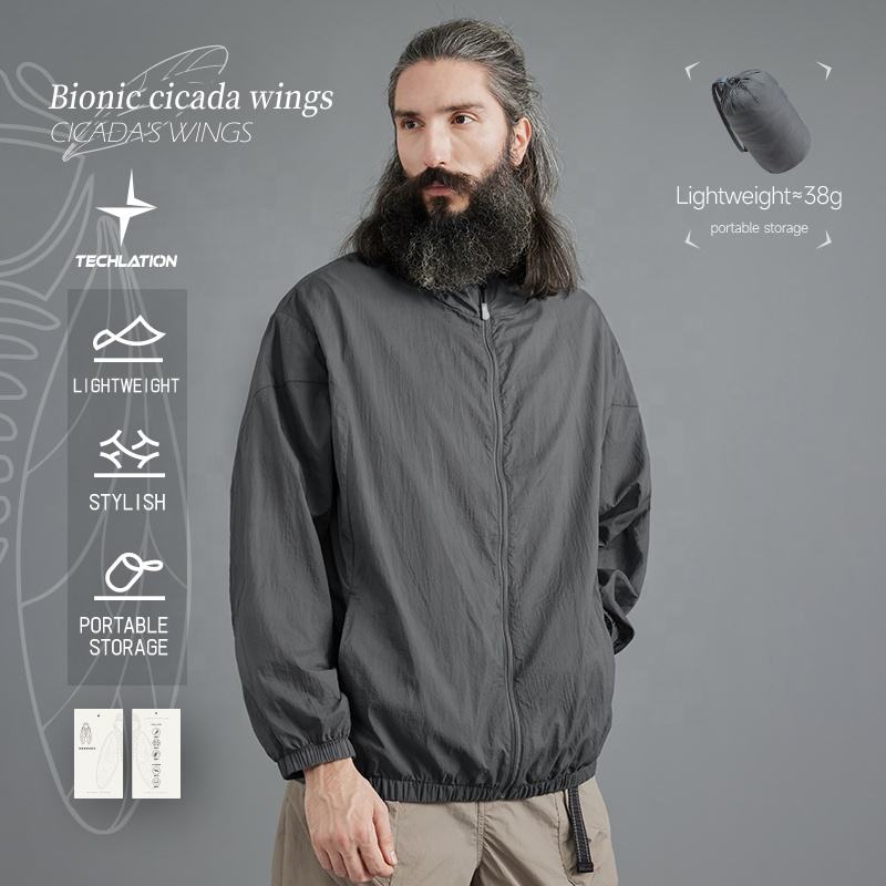 QUICKSHOW Lightweight Breathable Outdoor Clothing Jacket Hiking Fishing  Shirts Men Summer Cool Jacket