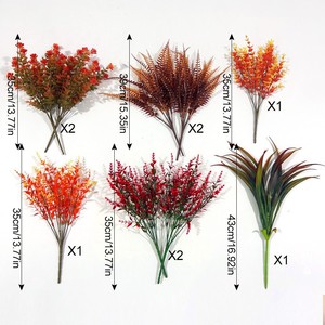 Artificial Flowers Silk Decorative Plants 35cm Outdoor Thanksgiving Home Decor UV Resistant - Product Image 1