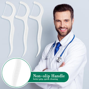 Grosir 200 buah disinfektan ultrasonik tusuk gigi PVC organik Vegan putih sekali pakai untuk dewasa - Product Image 5