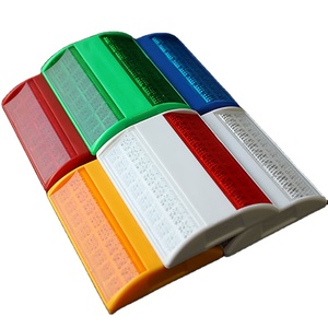 Reflector <span class=keywords><strong>Vial</strong></span> Reflectante de ABS Duradero, Tipo Ojo de Gato, Marcador de Tráfico de Alta Visibilidad para <span class=keywords><strong>Seguridad</strong></span> - Product Image 1