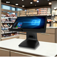 Système de point de vente tout-en-un pour la vente au détail, caisse enregistreuse avec tiroir de 15,6 pouces, machine de restaurant, Intel I3, Wi-Fi, 8 Go + 128 Go, ordinateur de caisse