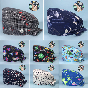 Motif <span class=keywords><strong>de</strong></span> soutien imprimé personnalisé 100% pur coton motif <span class=keywords><strong>de</strong></span> dent respirante bonnet <span class=keywords><strong>de</strong></span> gommage dentaire chapeaux <span class=keywords><strong>de</strong></span> gommage pour les dentistes - Product Image 2