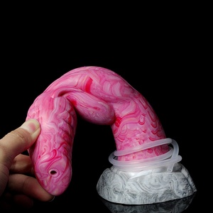 YOCY Long Wolf Knot <b>Dildo</b> Ejaculating <b>Dildo</b> Soft Silicone Sex Toy for Female Animal Penis With Sucker Mulit Color Anal Plug - Product Image 3