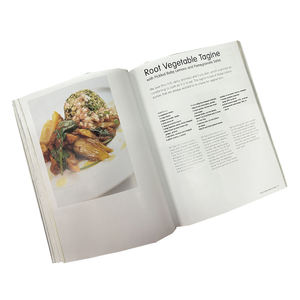 Livraison rapide Chine Nouveau design Livre de recettes culinaires imprimé en offset sur papier kraft coloré avec finition personnalisée - Product Image 5