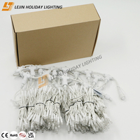 Guirlandes lumineuses LED de Noël intelligentes programmables certifiées RoHS pour l'extérieur avec indice de protection IP67, matériau en caoutchouc, gradation possible, garantie de 2 ans