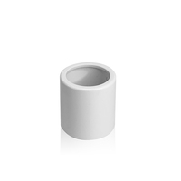 Niveau fantaisie — bouteille de parfum rétractable 10ml, flacon en plastique, rond blanc, de voyage, avec réservoir en verre intérieur avec brume, atomiseur pour parfum