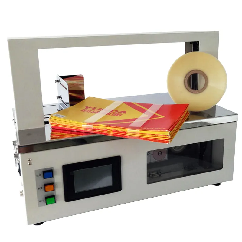 Smal Grootte Diameter Arm Machines Kruiden Thee Garen Riem Noodle Bundel Kruis Lijn Binding Teals Strapping Machine Voor Cookies Zak