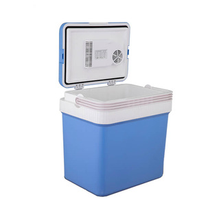 Réfrigérateur portable pour voiture, semi-conducteur, capacité 20L, matériau ABS, 12V 220V, refroidisseur/chauffe-eau pour véhicule, maison et voyage - Product Image 5