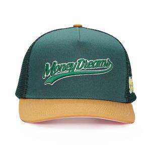 หมวกแก๊ปทรงทรัคเกอร์ 5 แผง ปีกโค้ง ปรับขนาดได้ ผ้าฝ้าย ปักลาย 3 มิติ - Product Image 2