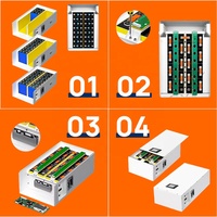 Kit de Batería LiFePO4 DIY de 51.2V, Apilable, 16S, con BMS JK, 280Ah/314Ah, para Autoensamblaje, Almacenamiento Solar, Caja de Batería DIY para la UE, Envío DDP a Polonia