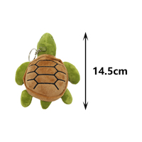 Porte-clés tortue animal océanique en peluche de 10cm de couleurs multiples Vente en gros Pas cher Peluche tortue animal de mer