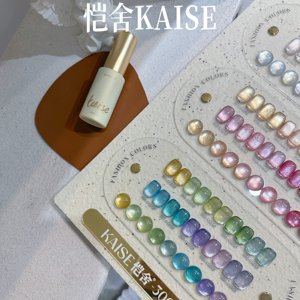 Set de Pegamento para Uñas Ojo de Gato <span class=keywords><strong>KAISE</strong></span> de 30 Colores, Nueva Moda en Arte de Uñas en 2026, Pegamento UV No Tóxico, Libre de HEMA y TPO - Product Image 4