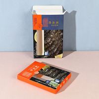 Boîtes d'emballage en carton personnalisées pour crevettes congelées et fruits de mer, conformes aux normes ISO9001, ISO22000, FSC, qualité alimentaire, avec fenêtre
