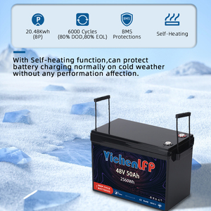 51.2V 50Ah LiFePO4锂电池6000循环时间，带蓝牙和自加热功能，非常适合房车、家庭离网 - Product Image 3