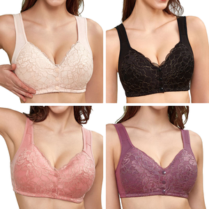 Sujetador deportivo cómodo y transpirable de tela no tejida para mujer, sin aros, ajustable, bordado, sexy, tipo chaleco, para verano, sin aros de acero. - Product Image 1