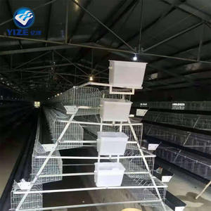 Tavuk kümesi planları ithalat kuş kafesleri tavuk döşeme kafes satılık 4 katlı 4 kapı 128 kafa set başına - Product Image 5