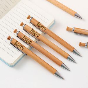 High Quality Bamboo <b>Pen</b>-Custom Laser Logo Promotion Gift Black/Blue Ink Eco-Friendly Office & School <b>Pen</b> - Product Image 1