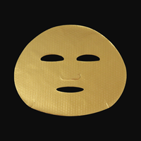 Feuille de masque facial en hydrogel doré pour cosmétiques personnalisés sous marque privée
