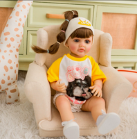 Poupée réaliste bébé fille reborn, interactive et parlante, en vinyle souple, jouet nouveau-né réaliste pour enfants, cadeau d'anniversaire
