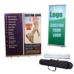 Aluminum Rollup Banner Wide Retractable Display Stand for Portable Exhibition Trade Show Advertising Display Banner Stand <b>Box</b> - Product Image 1