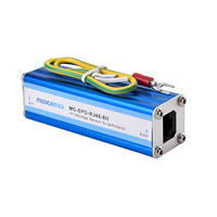 Protector Contra Sobretensiones Medcamex de 8 Puertos 1000Mbps RJ45 SPD 20KA, Supresor de Picos de Señal Gigabit, Interruptor de Red, Protección Contra Sobretensión Ethernet para Cámaras CCTV