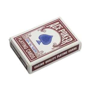Groothandel Fabriek High End Promotionele Beide Zijden Gedrukte Aangepaste Ontwerp Poker Size Plastic Arabische Grote Speelkaarten Grote