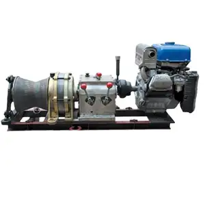 Diesel động cơ xăng 3t5t3 tấn 5 tấn vành đai kéo trả-off cẩu và đặt cáp đôi Reel động cơ máy xay