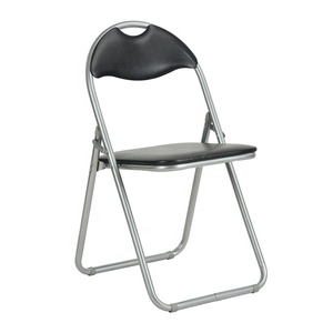 Silla Plegable de Metal con Cojín de Vinilo para Oficina <span class=keywords><strong>en</strong></span> Casa, Suministro de Fábrica - Product Image 1