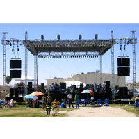 Kindawow espiga de aluminio arco de techo curvo iluminación Truss telón de fondo Iluminación escenario DJ techo Truss para eventos al aire libre