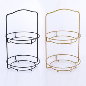 Metal 3-tier altın fincan kek tatlı düğün için set <span class=keywords><strong>stand</strong></span>ı kek masa kaide dekorasyon doğum günü partisi duş şeker bar - Product Image 4